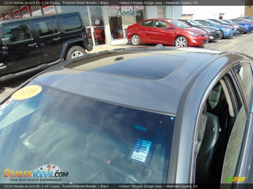 2010 Honda Accord EX-L V6 Coupe Polished Metal Metallic / Black Photo #10