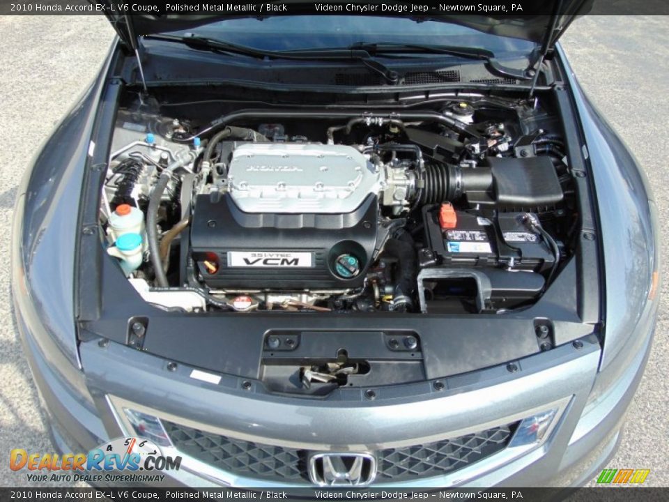 2010 Honda Accord EX-L V6 Coupe Polished Metal Metallic / Black Photo #11