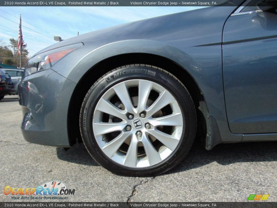 2010 Honda Accord EX-L V6 Coupe Polished Metal Metallic / Black Photo #12