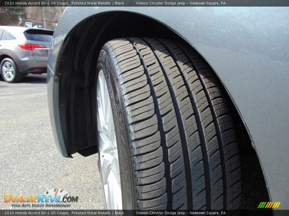 2010 Honda Accord EX-L V6 Coupe Polished Metal Metallic / Black Photo #13