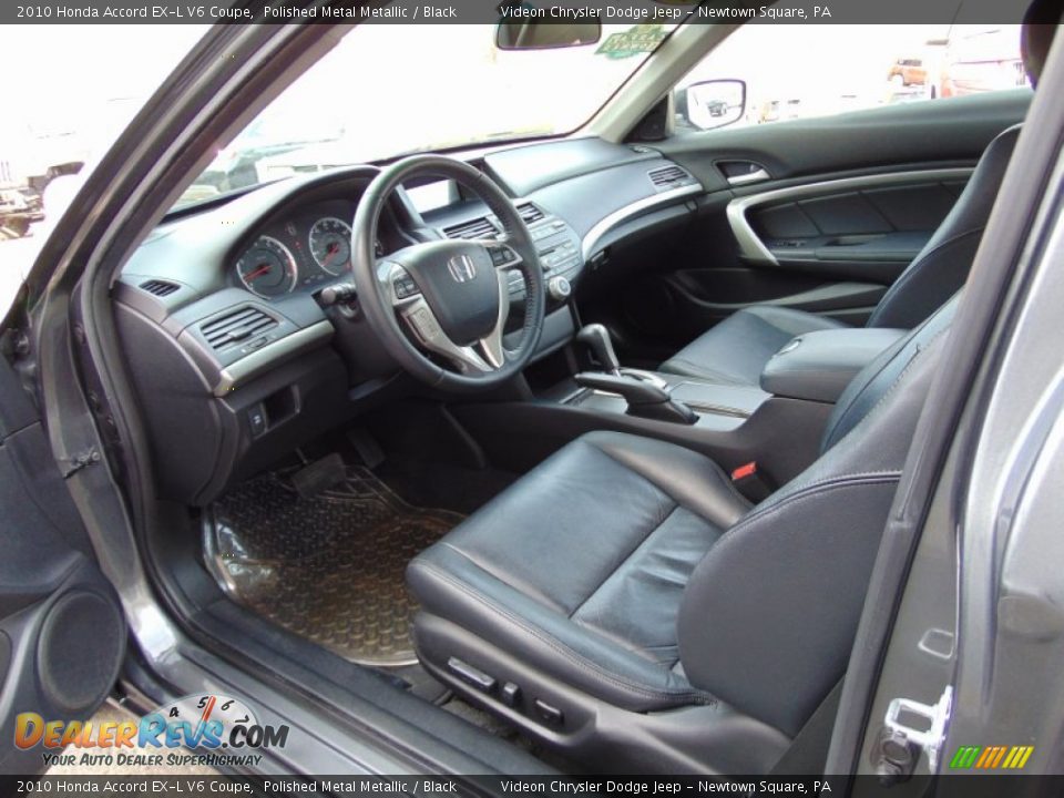 2010 Honda Accord EX-L V6 Coupe Polished Metal Metallic / Black Photo #15