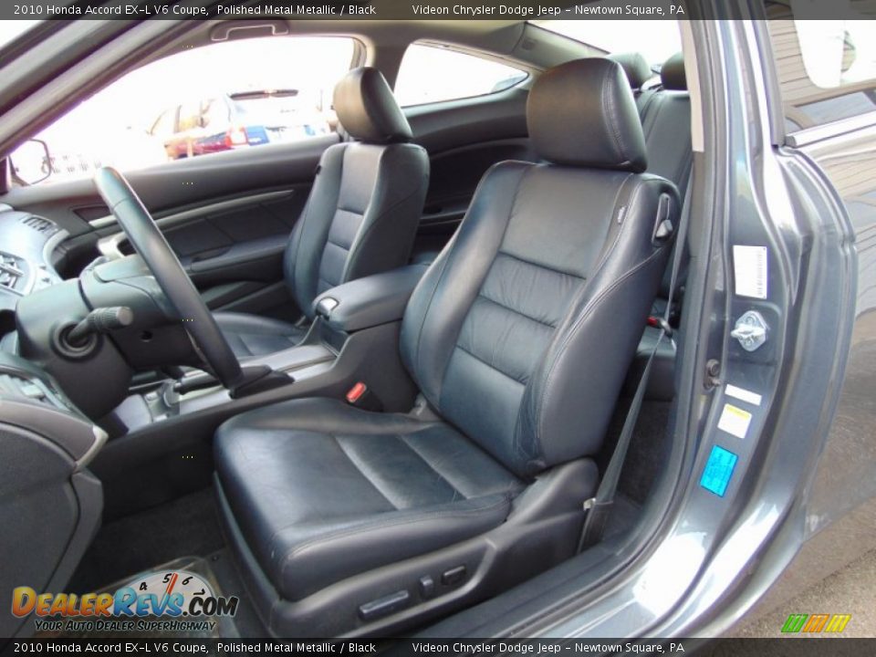 2010 Honda Accord EX-L V6 Coupe Polished Metal Metallic / Black Photo #16