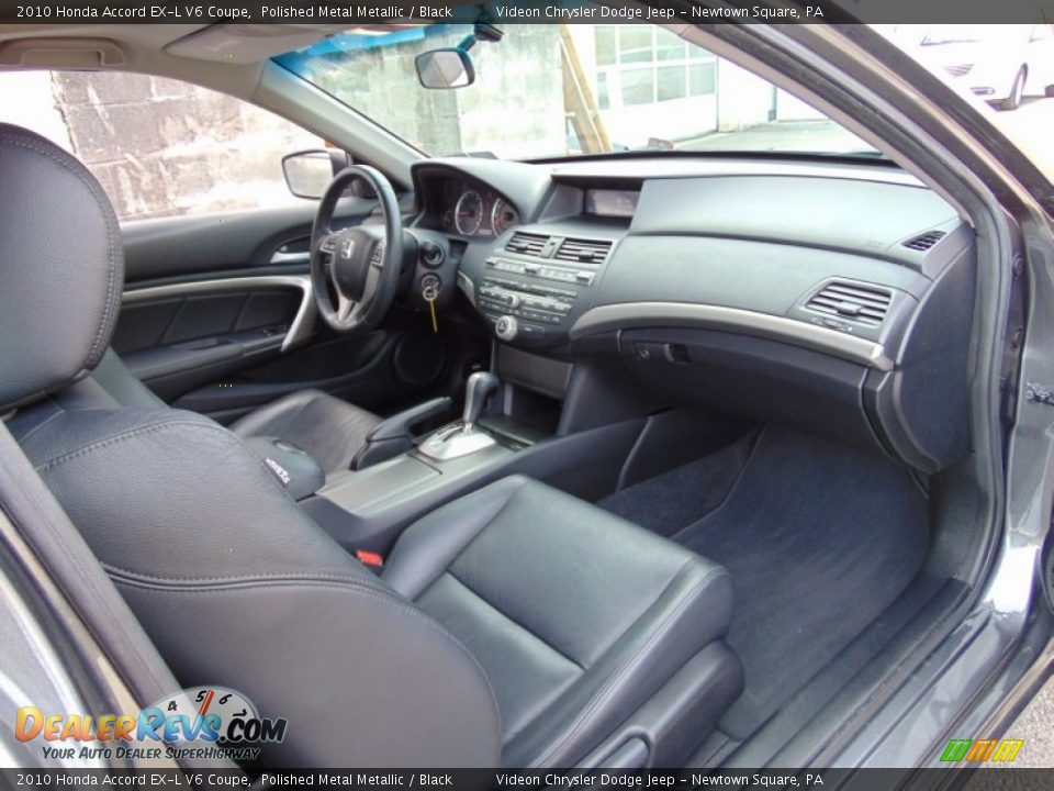 2010 Honda Accord EX-L V6 Coupe Polished Metal Metallic / Black Photo #19