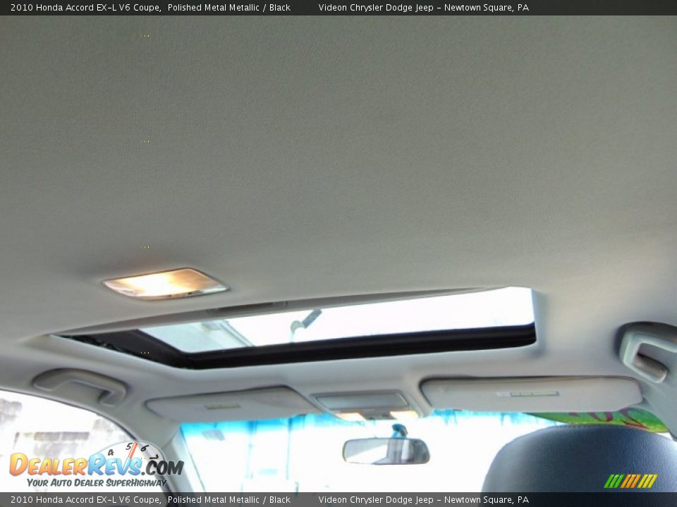 2010 Honda Accord EX-L V6 Coupe Polished Metal Metallic / Black Photo #21