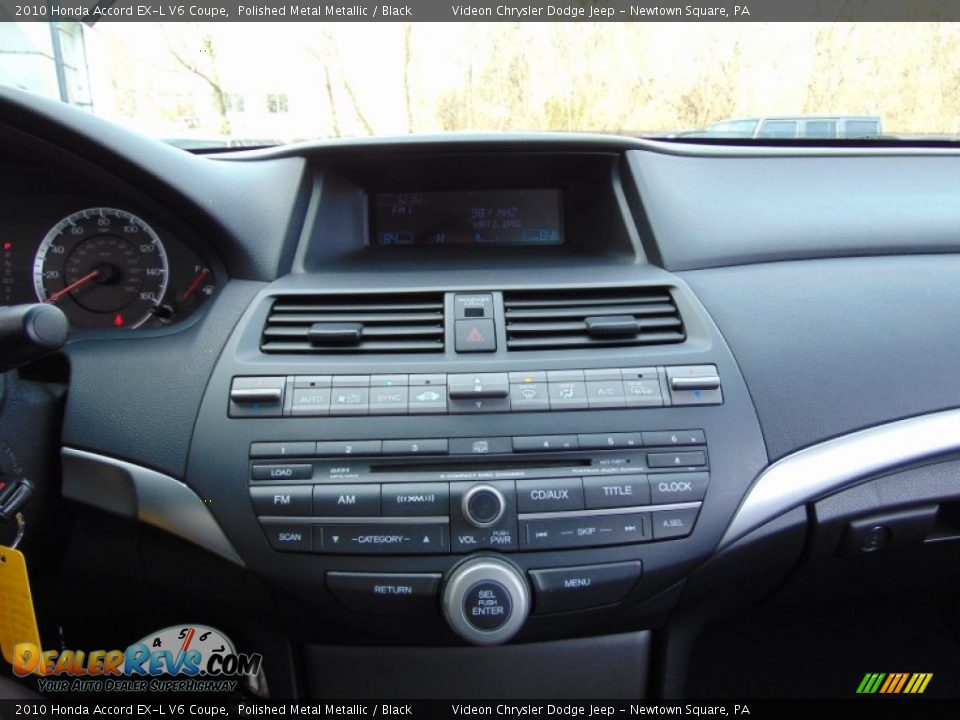 2010 Honda Accord EX-L V6 Coupe Polished Metal Metallic / Black Photo #22