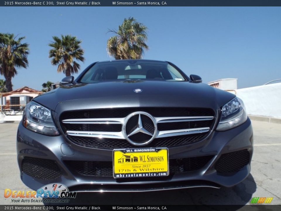 2015 Mercedes-Benz C 300 Steel Grey Metallic / Black Photo #2
