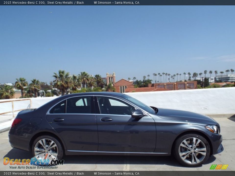 2015 Mercedes-Benz C 300 Steel Grey Metallic / Black Photo #3