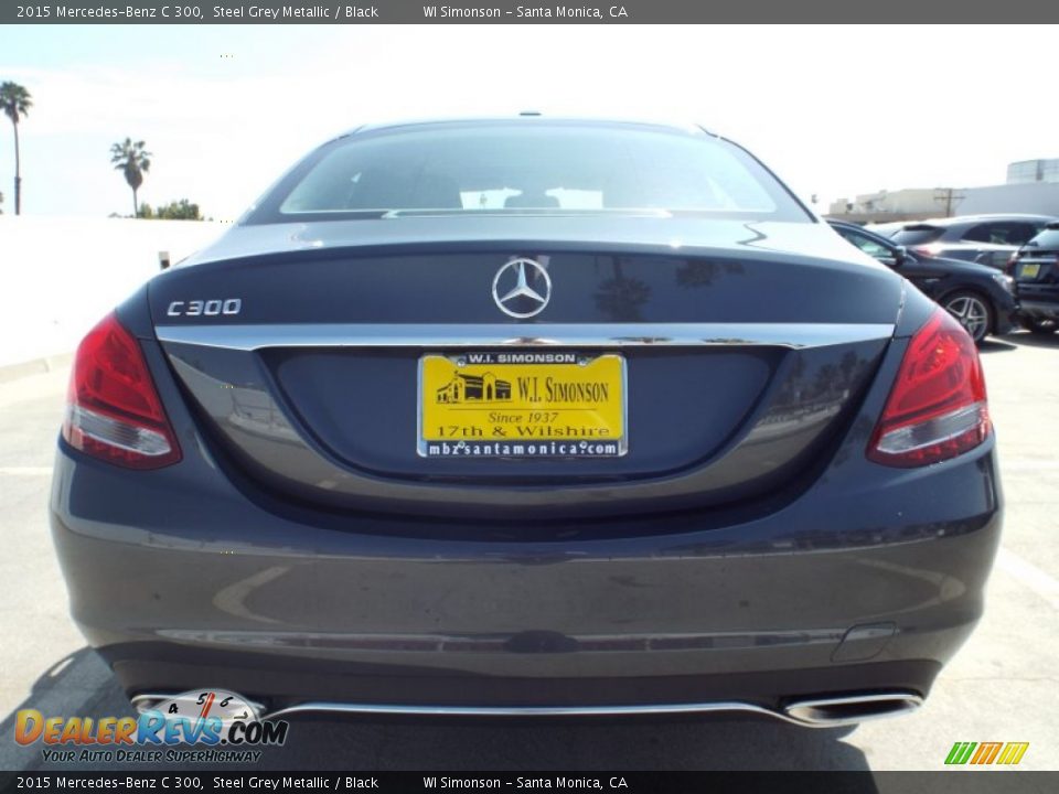 2015 Mercedes-Benz C 300 Steel Grey Metallic / Black Photo #5