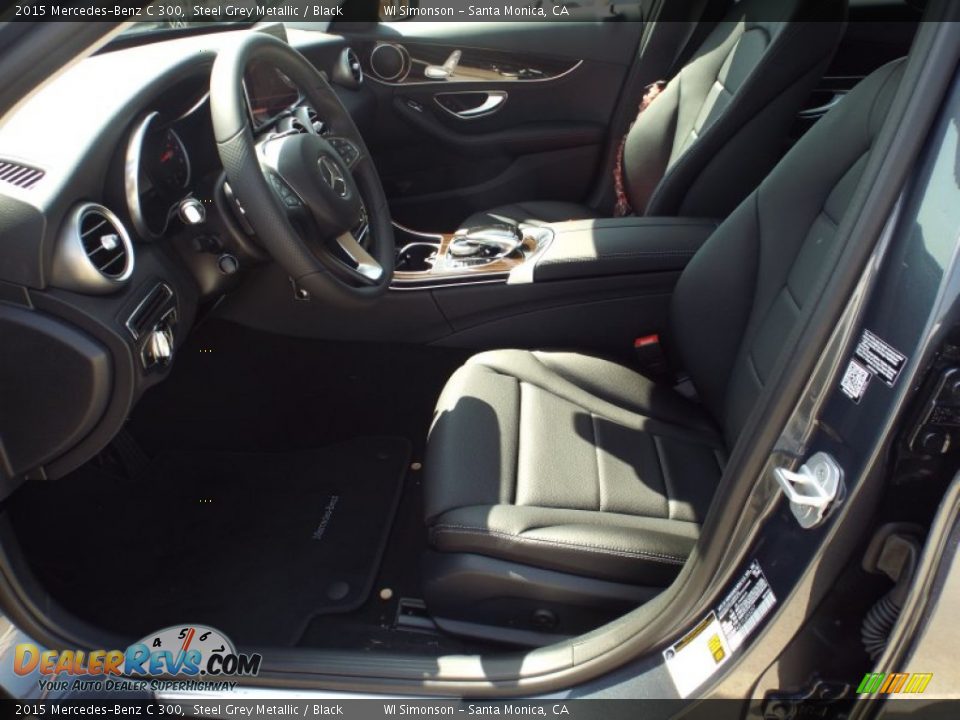 2015 Mercedes-Benz C 300 Steel Grey Metallic / Black Photo #7