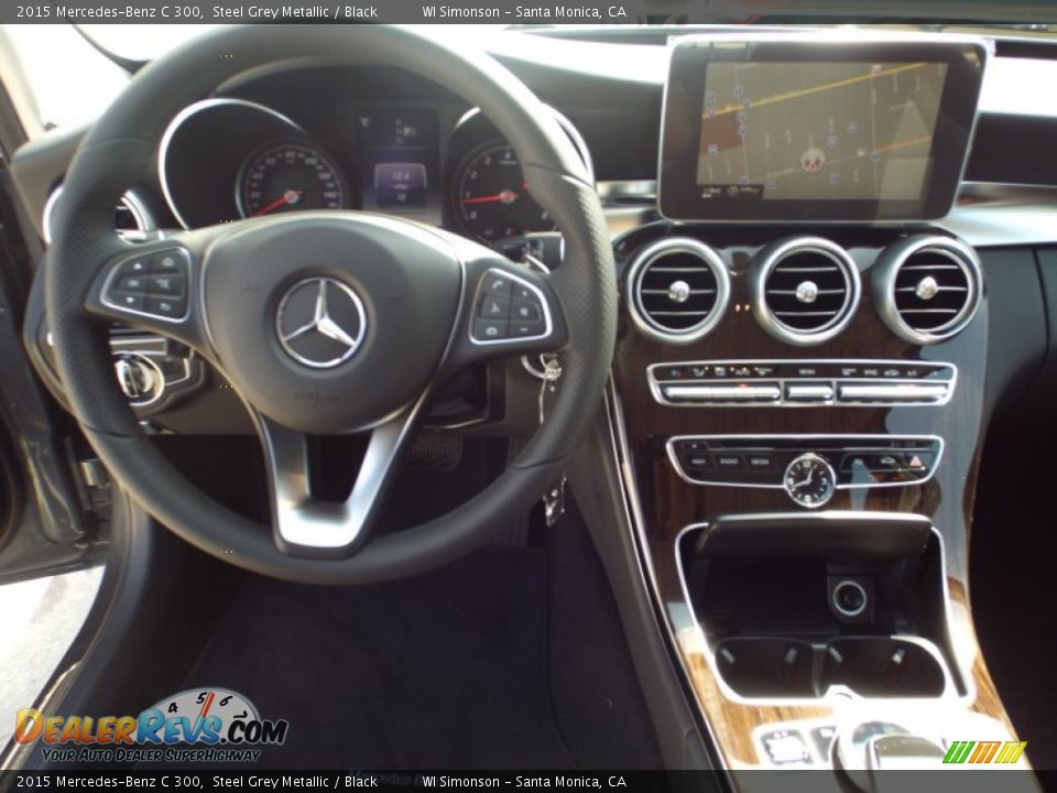 2015 Mercedes-Benz C 300 Steel Grey Metallic / Black Photo #9