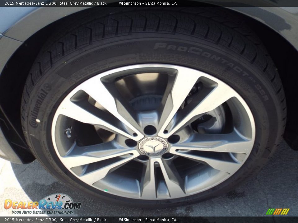 2015 Mercedes-Benz C 300 Steel Grey Metallic / Black Photo #10