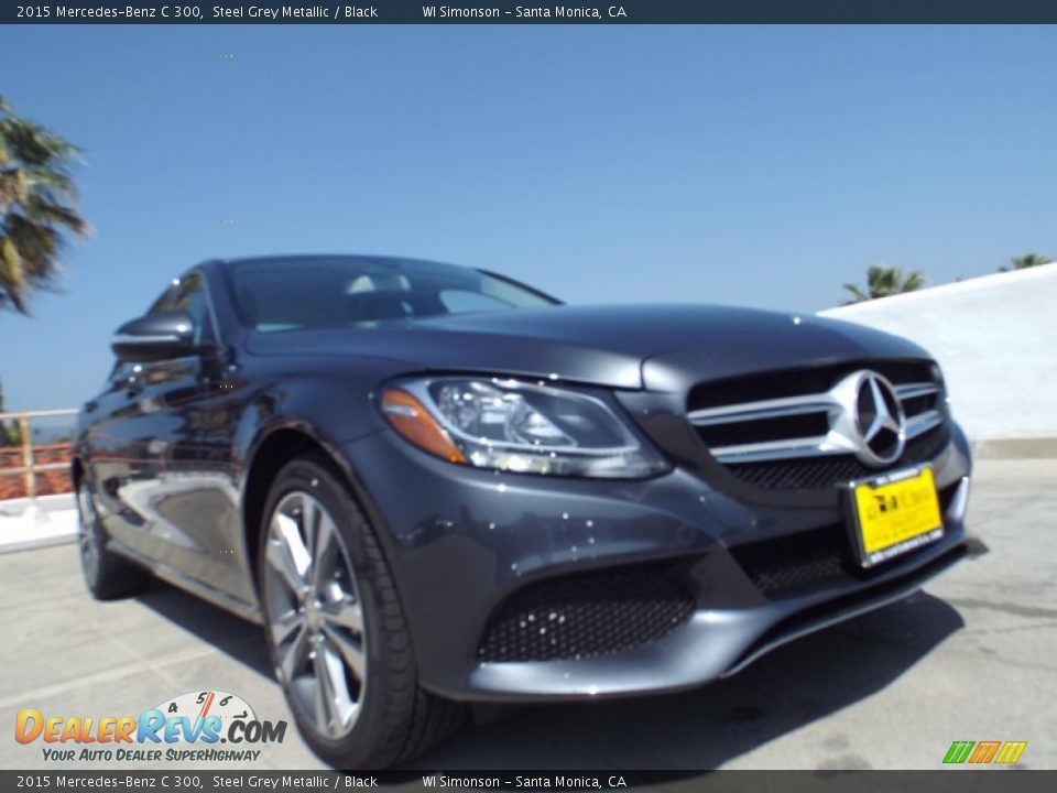 2015 Mercedes-Benz C 300 Steel Grey Metallic / Black Photo #11
