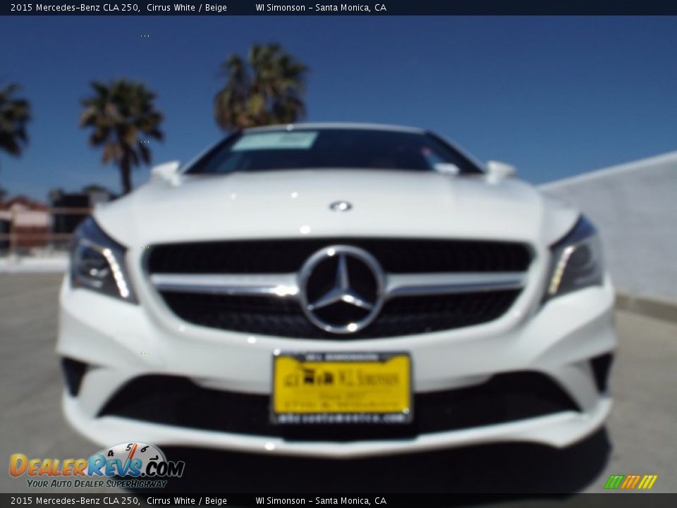 2015 Mercedes-Benz CLA 250 Cirrus White / Beige Photo #2