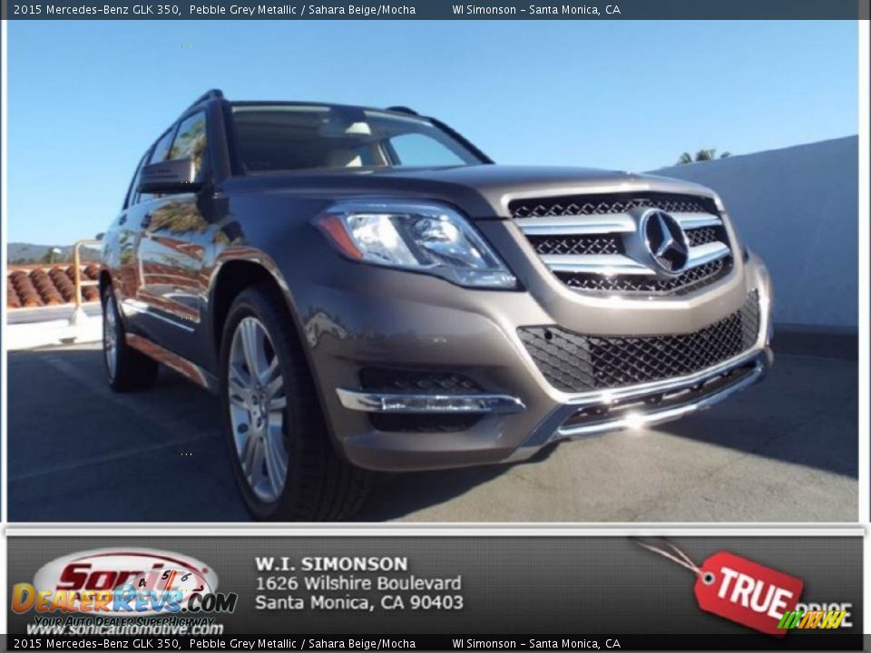 2015 Mercedes-Benz GLK 350 Pebble Grey Metallic / Sahara Beige/Mocha Photo #1
