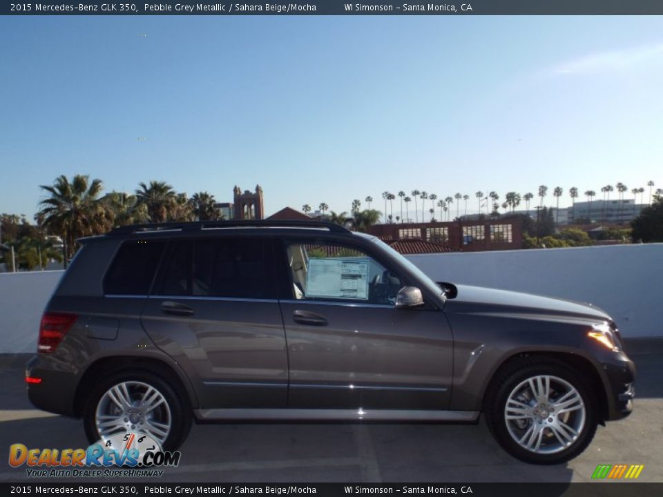 2015 Mercedes-Benz GLK 350 Pebble Grey Metallic / Sahara Beige/Mocha Photo #3