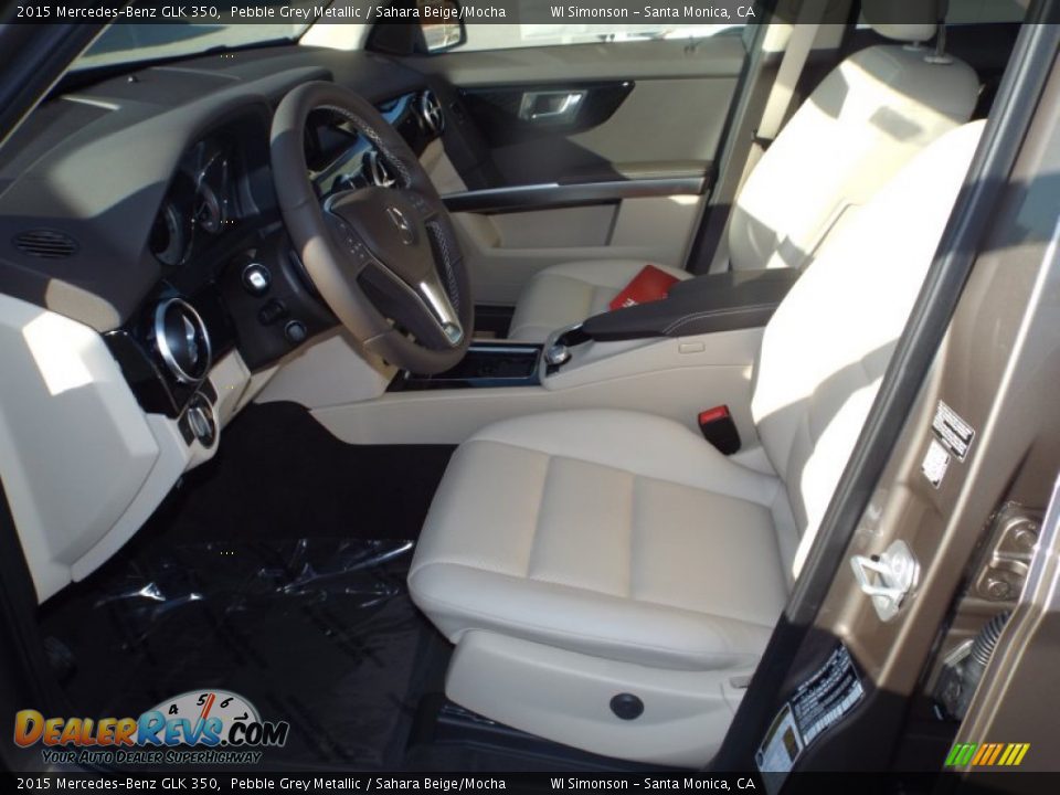 2015 Mercedes-Benz GLK 350 Pebble Grey Metallic / Sahara Beige/Mocha Photo #7