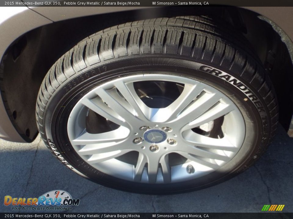2015 Mercedes-Benz GLK 350 Pebble Grey Metallic / Sahara Beige/Mocha Photo #10