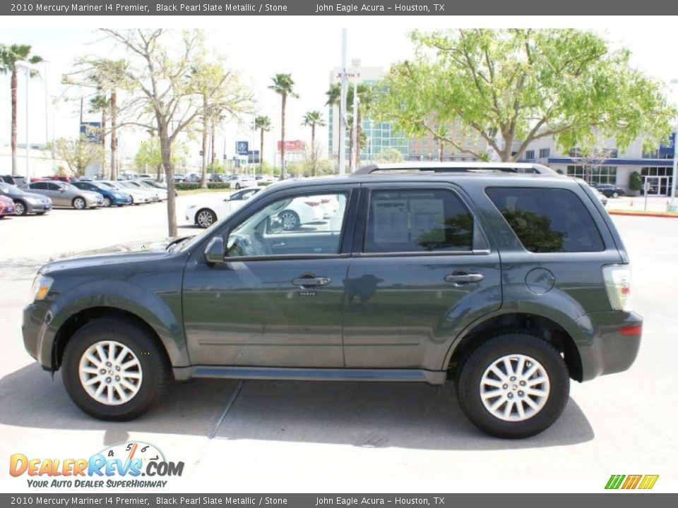 2010 Mercury Mariner I4 Premier Black Pearl Slate Metallic / Stone Photo #6