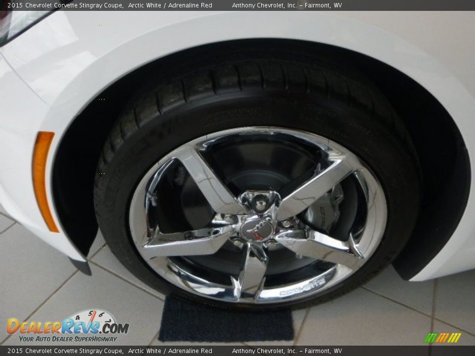 2015 Chevrolet Corvette Stingray Coupe Arctic White / Adrenaline Red Photo #6