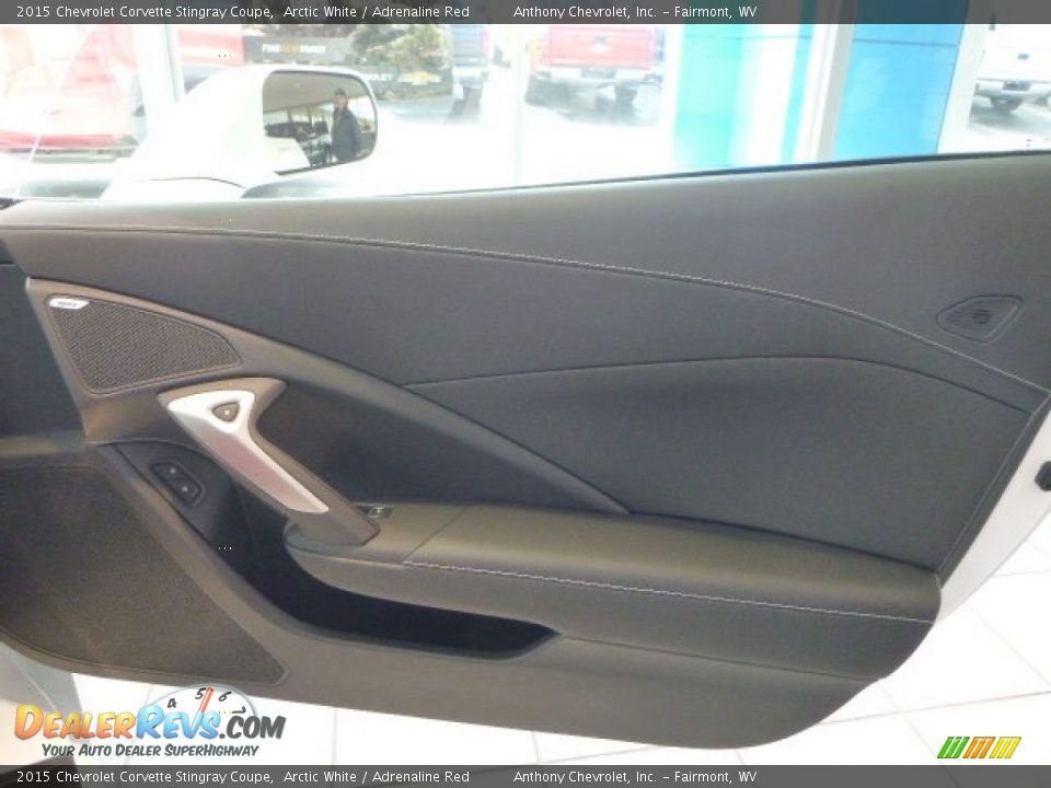 2015 Chevrolet Corvette Stingray Coupe Arctic White / Adrenaline Red Photo #9