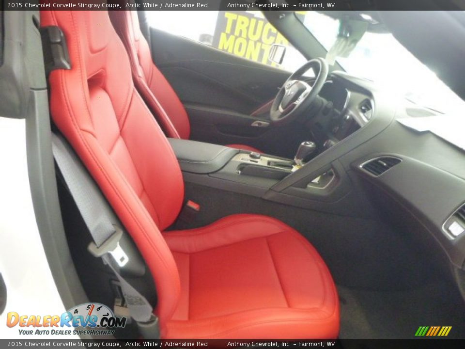 2015 Chevrolet Corvette Stingray Coupe Arctic White / Adrenaline Red Photo #10