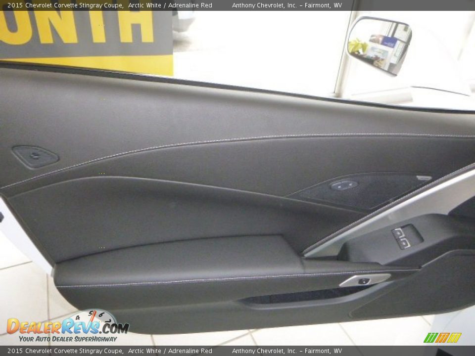 2015 Chevrolet Corvette Stingray Coupe Arctic White / Adrenaline Red Photo #14