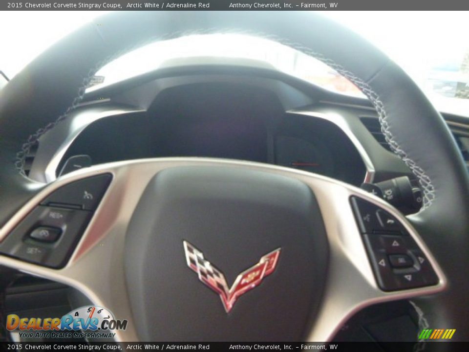 2015 Chevrolet Corvette Stingray Coupe Arctic White / Adrenaline Red Photo #15