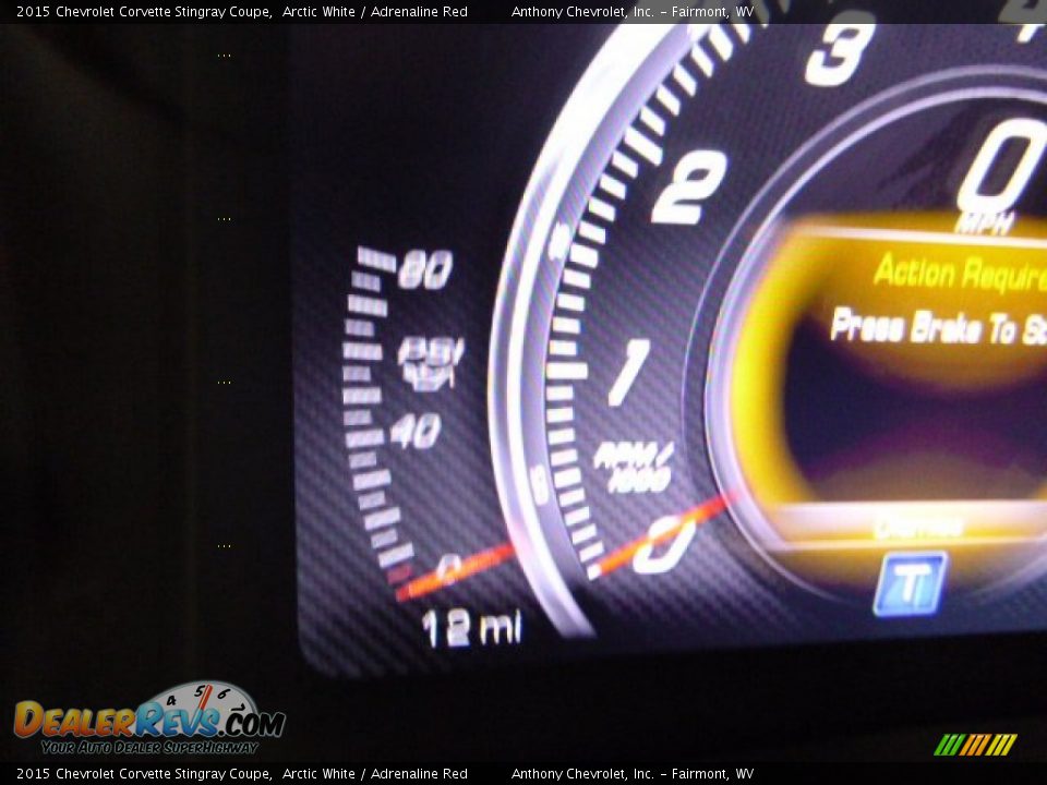 2015 Chevrolet Corvette Stingray Coupe Arctic White / Adrenaline Red Photo #16
