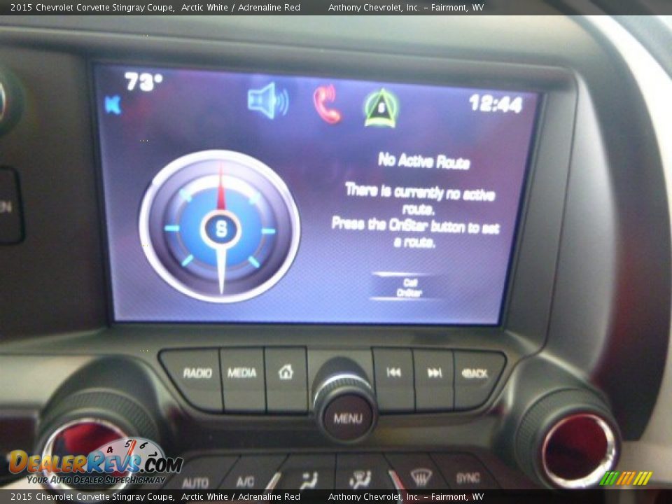 2015 Chevrolet Corvette Stingray Coupe Arctic White / Adrenaline Red Photo #17