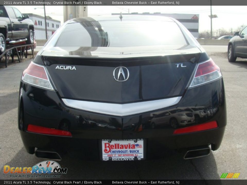 2011 Acura TL 3.5 Technology Crystal Black Pearl / Ebony Black Photo #5