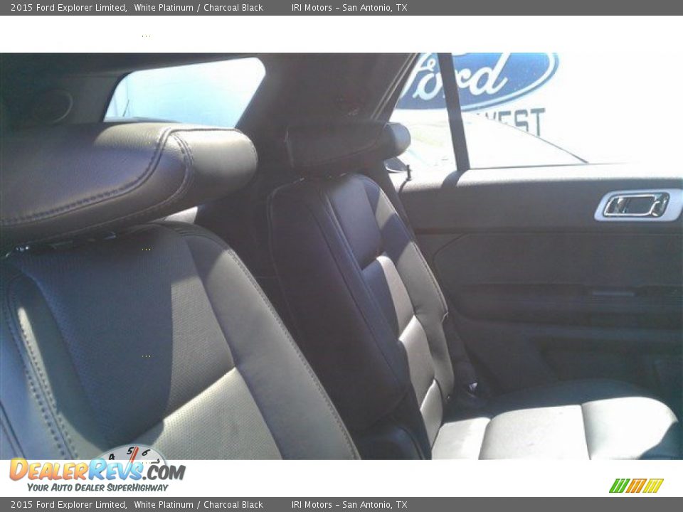 2015 Ford Explorer Limited White Platinum / Charcoal Black Photo #11