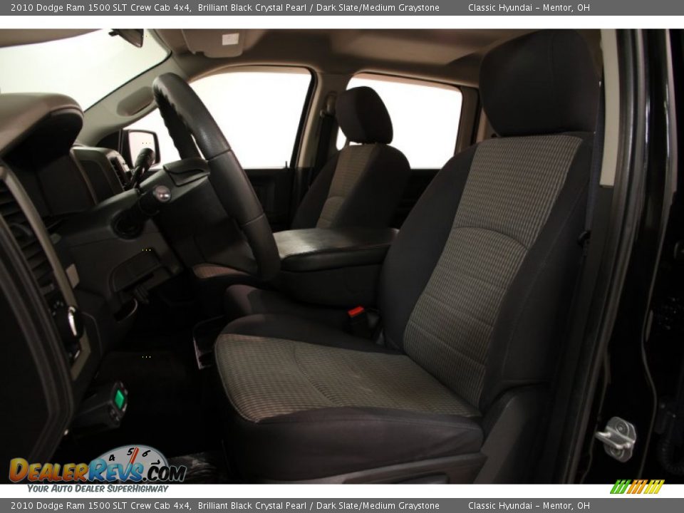 2010 Dodge Ram 1500 SLT Crew Cab 4x4 Brilliant Black Crystal Pearl / Dark Slate/Medium Graystone Photo #6