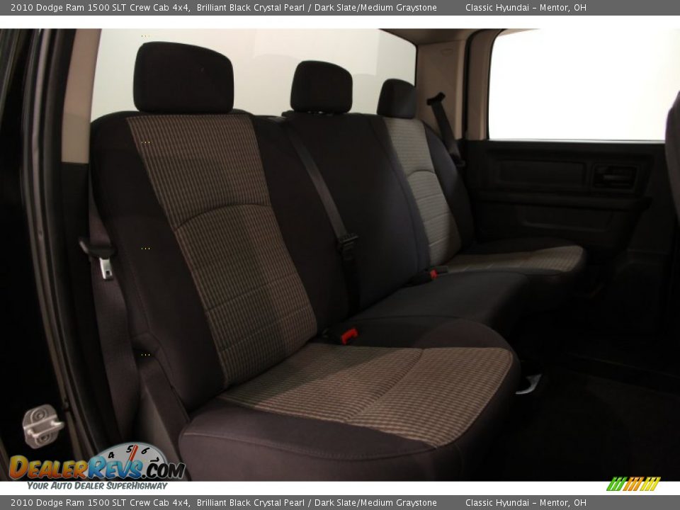 2010 Dodge Ram 1500 SLT Crew Cab 4x4 Brilliant Black Crystal Pearl / Dark Slate/Medium Graystone Photo #12
