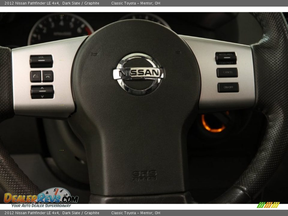 2012 Nissan Pathfinder LE 4x4 Dark Slate / Graphite Photo #7