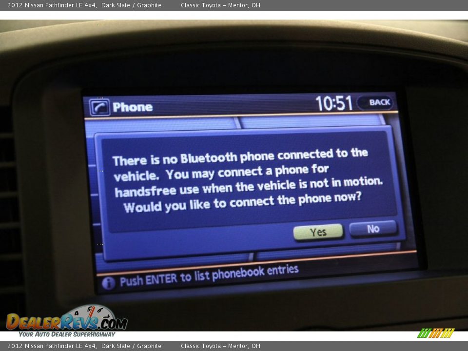 2012 Nissan Pathfinder LE 4x4 Dark Slate / Graphite Photo #12