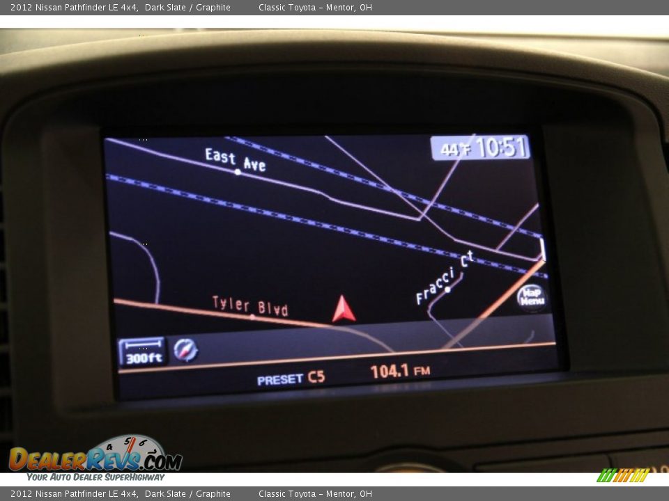 2012 Nissan Pathfinder LE 4x4 Dark Slate / Graphite Photo #13