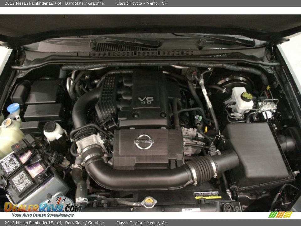 2012 Nissan Pathfinder LE 4x4 4.0 Liter DOHC 24-Valve CVTCS V6 Engine Photo #23