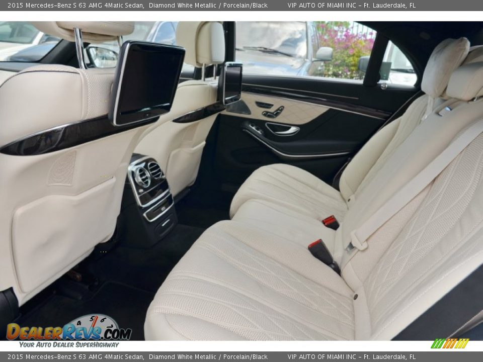 Rear Seat of 2015 Mercedes-Benz S 63 AMG 4Matic Sedan Photo #8