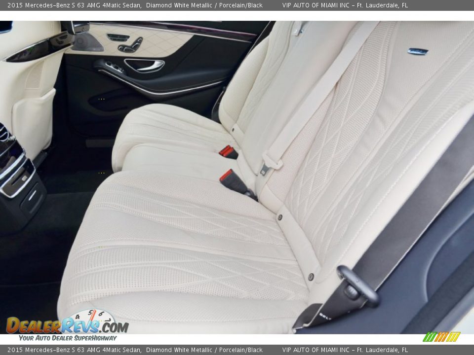 Rear Seat of 2015 Mercedes-Benz S 63 AMG 4Matic Sedan Photo #12