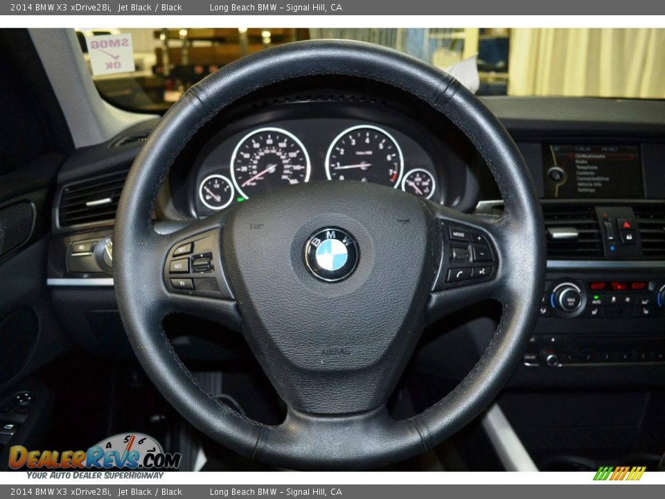 2014 BMW X3 xDrive28i Jet Black / Black Photo #25