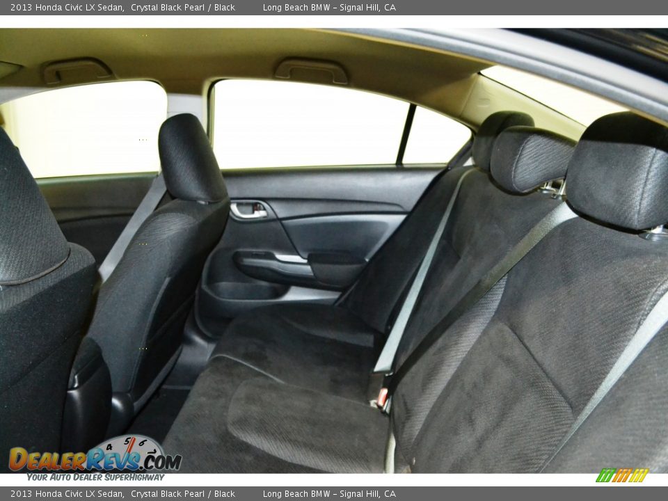 2013 Honda Civic LX Sedan Crystal Black Pearl / Black Photo #16