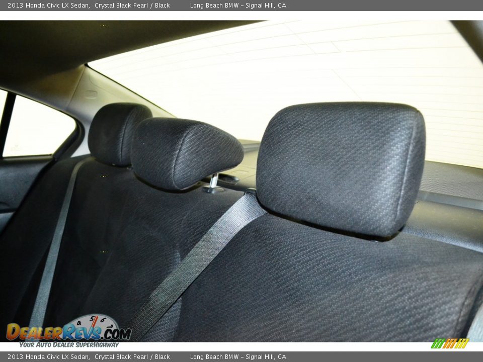 2013 Honda Civic LX Sedan Crystal Black Pearl / Black Photo #17