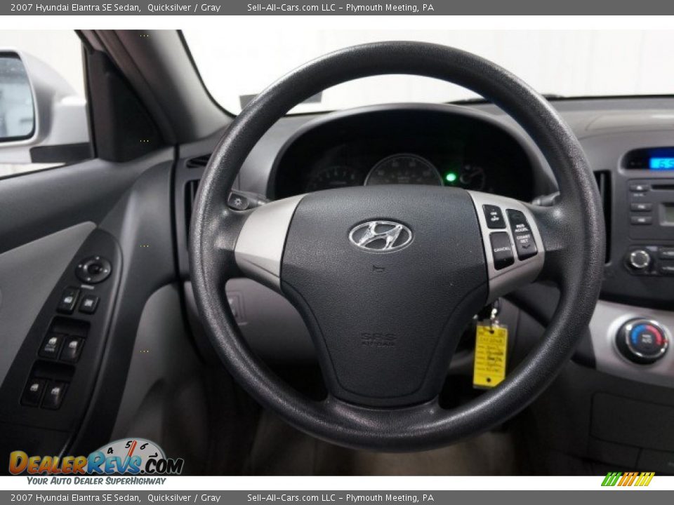 2007 Hyundai Elantra SE Sedan Quicksilver / Gray Photo #22