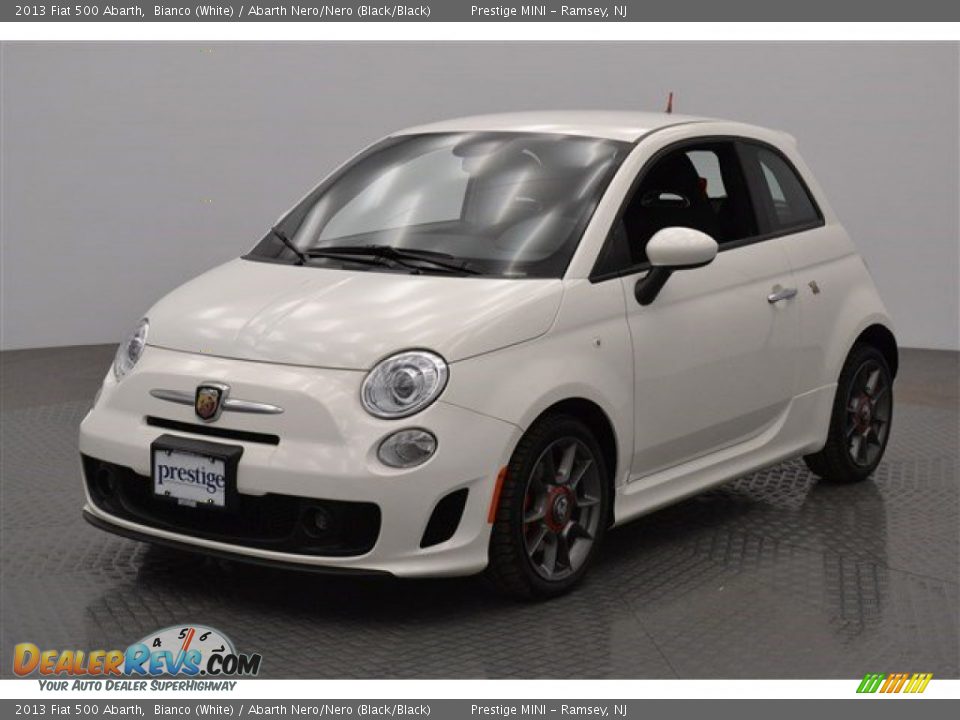 2013 Fiat 500 Abarth Bianco (White) / Abarth Nero/Nero (Black/Black) Photo #1