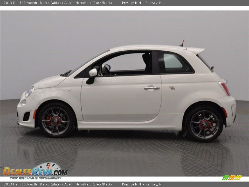 2013 Fiat 500 Abarth Bianco (White) / Abarth Nero/Nero (Black/Black) Photo #2