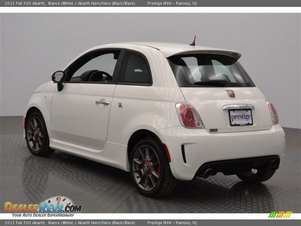 2013 Fiat 500 Abarth Bianco (White) / Abarth Nero/Nero (Black/Black) Photo #3