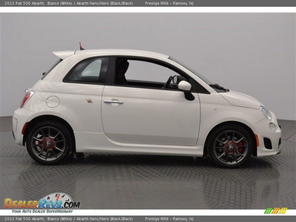 2013 Fiat 500 Abarth Bianco (White) / Abarth Nero/Nero (Black/Black) Photo #6