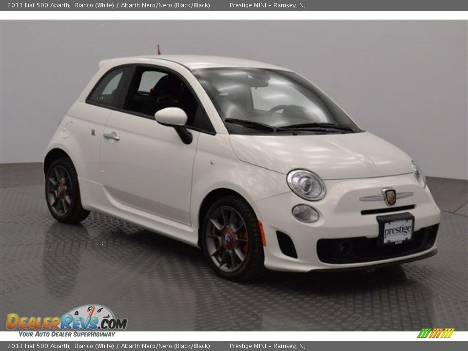 2013 Fiat 500 Abarth Bianco (White) / Abarth Nero/Nero (Black/Black) Photo #7
