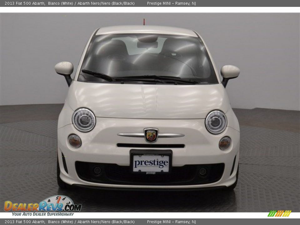 2013 Fiat 500 Abarth Bianco (White) / Abarth Nero/Nero (Black/Black) Photo #8