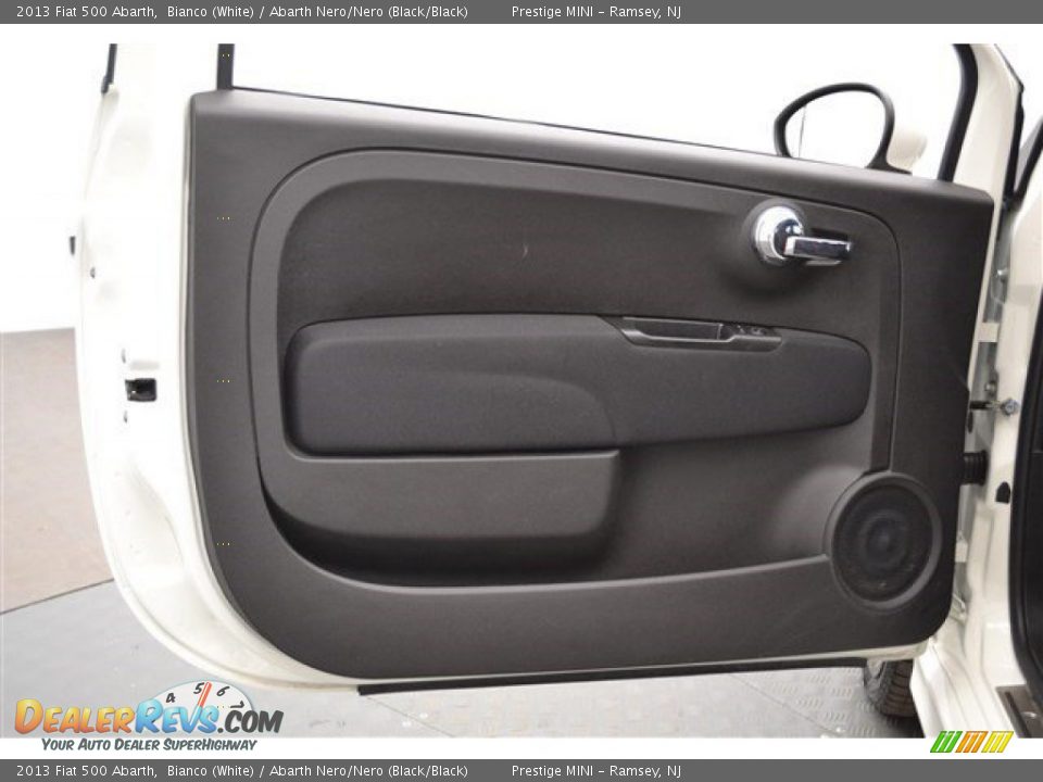 2013 Fiat 500 Abarth Bianco (White) / Abarth Nero/Nero (Black/Black) Photo #9